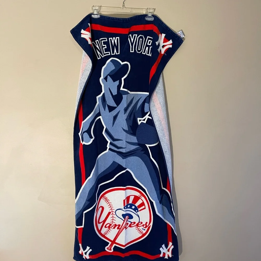 New York Yankees 100% Cotton MLB Towel NY Beach Bathroom Baseball Display Go Sox